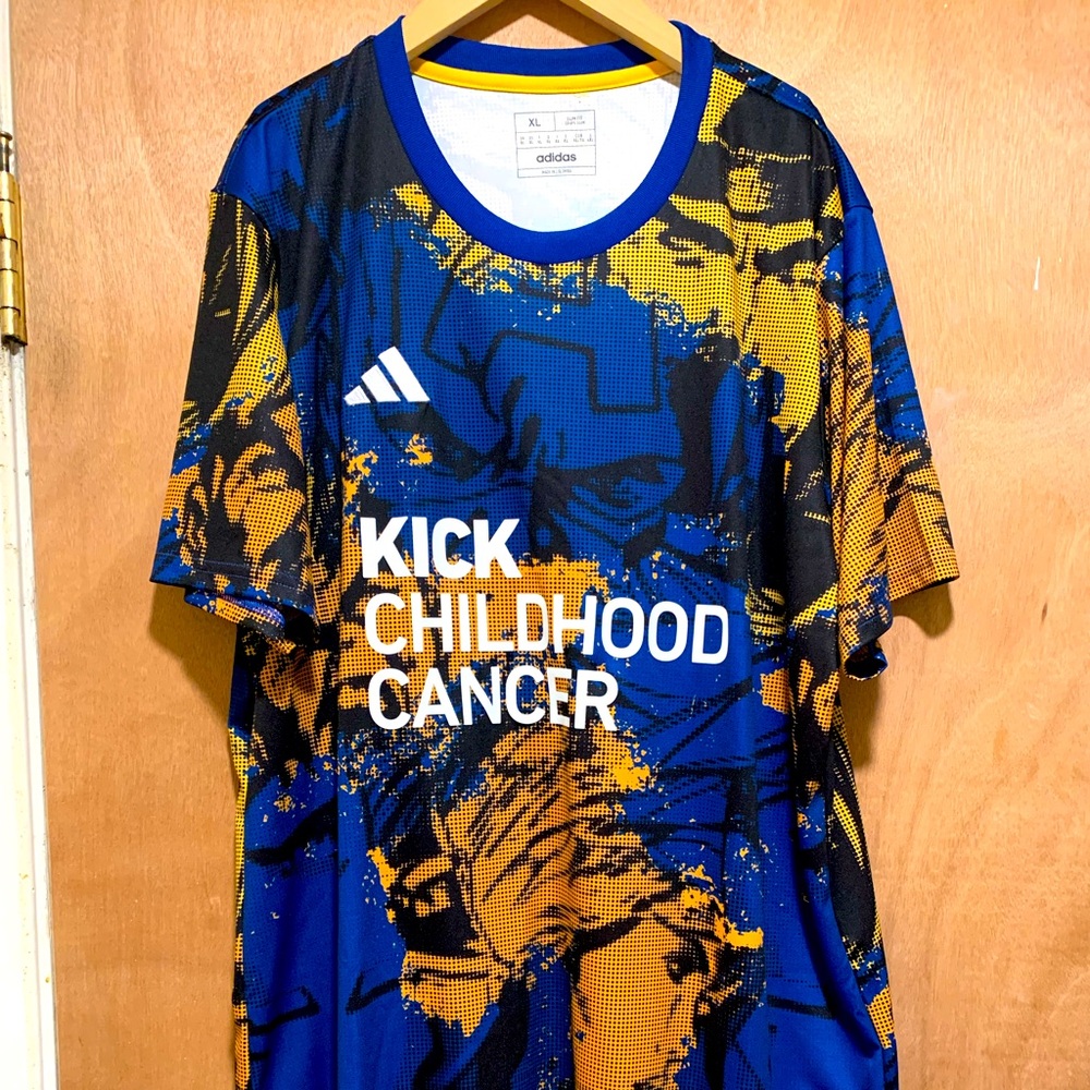 Adidas MLS Kick Childhood Cancer Avengers Marvel Limited PreMatch Jersey XL